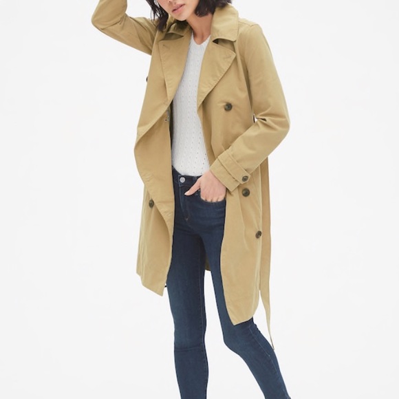 GAP Jackets & Blazers - 3/$25 GAP Classic Pleated Tie Waist Trench Coat